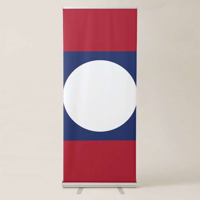 Laos flag retractable banner (Front)