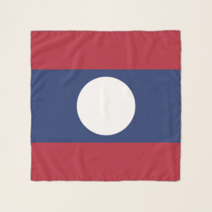 Laos flag scarf