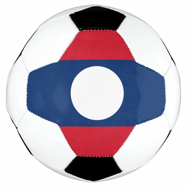 Laos Flag Soccer Ball (Front)