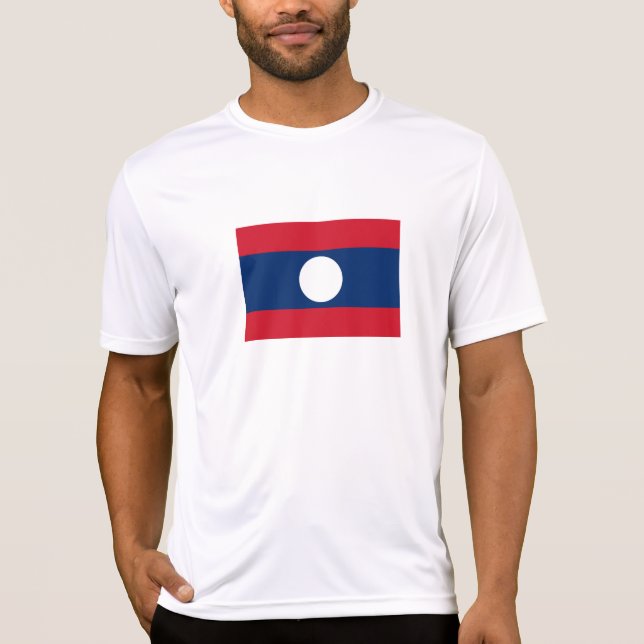 Laos Flag T-Shirt (Front)