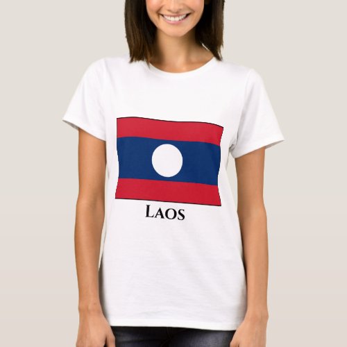 Laos Flag T_Shirt