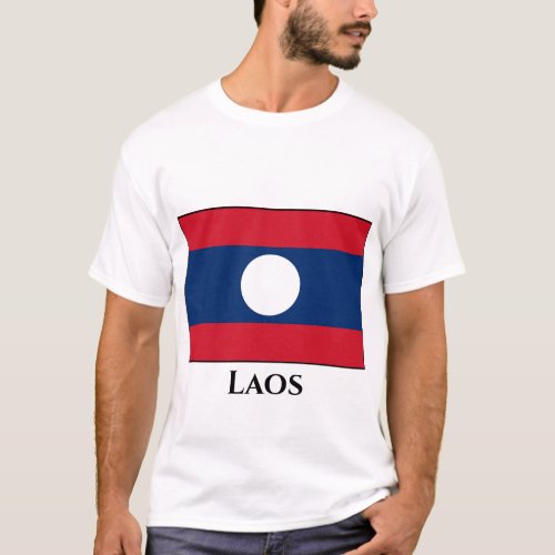 Laos Flag T_Shirt