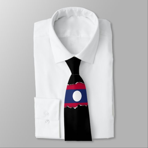 Laos Flag Tie