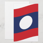 Laos Flag Wave (Front/Back)
