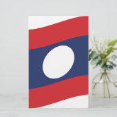 Laos Flag Wave (Standing Front)