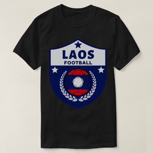 Laos Football T-Shirt (Design Front)