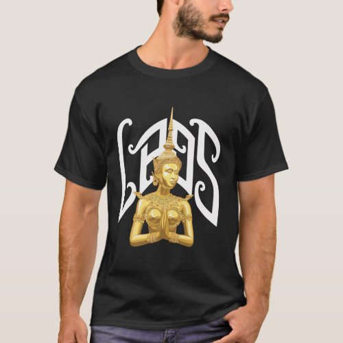 Laos Golden Queen Statue T_Shirt