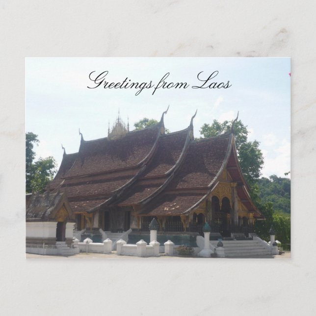 laos greetings postcard (Front)