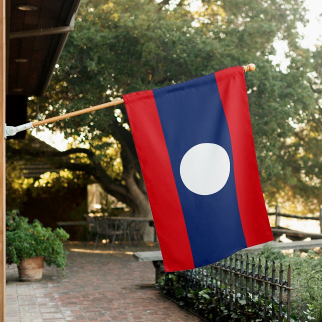 Laos House Flag (In SItu)
