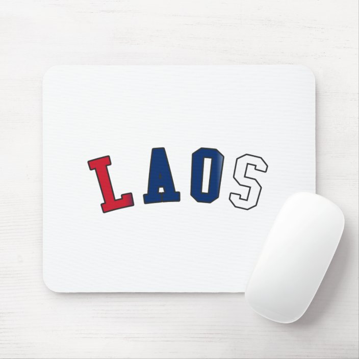 Laos in National Flag Colors Mousepad