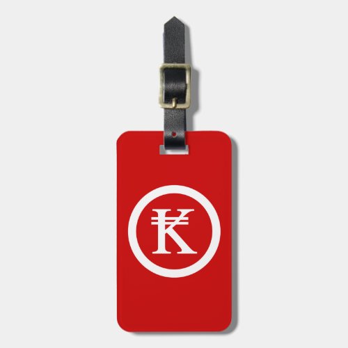 Laos Kip Lao  Laotian Money Sign Luggage Tag