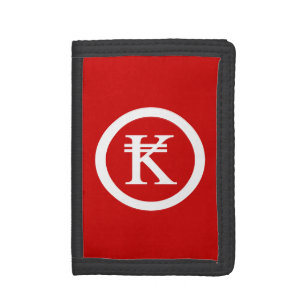 Laos Kip Lao / Laotian Money Sign Tri-fold Wallet