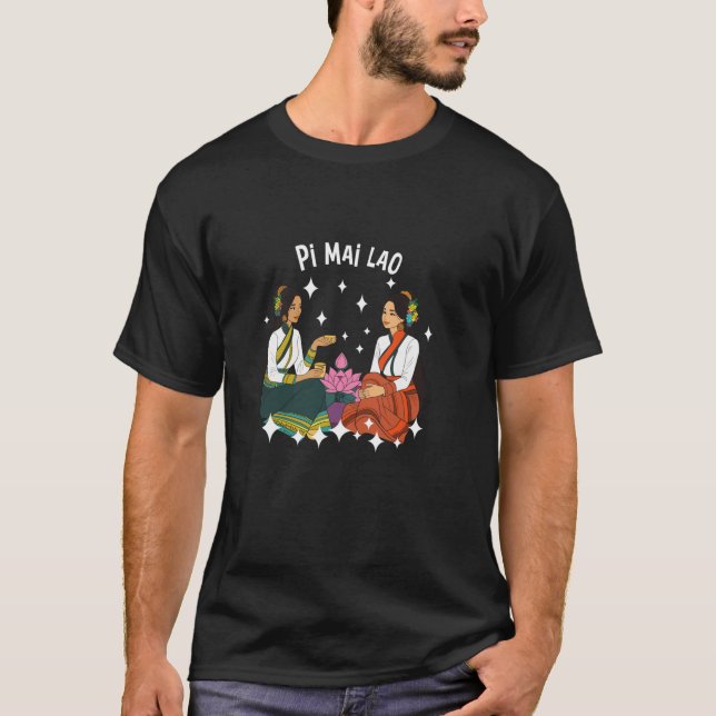 Laos Lao Laotian Happy Lao New Year Pim Mai Lao T-Shirt (Front)