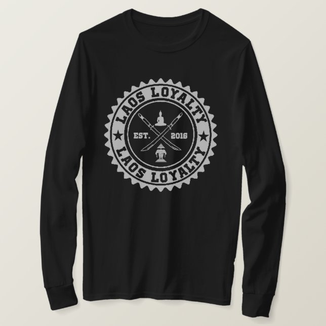 Laos Loyalty & Sword Hoodie T-Shirt (Design Front)