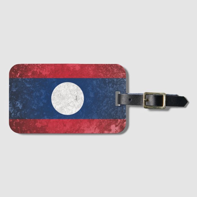 Laos Luggage Tag (Front Horizontal)