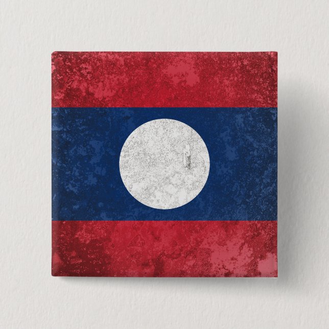Laos Pinback Button (Front)