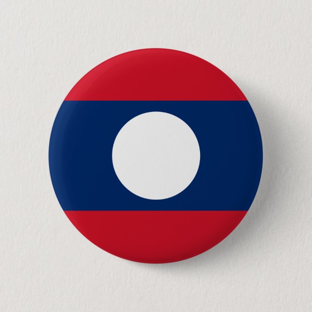 laos pinback button (Front)