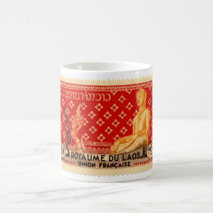 Laos Red Buddha Mug