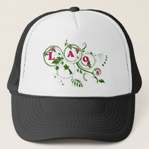 Laos rose trucker hat
