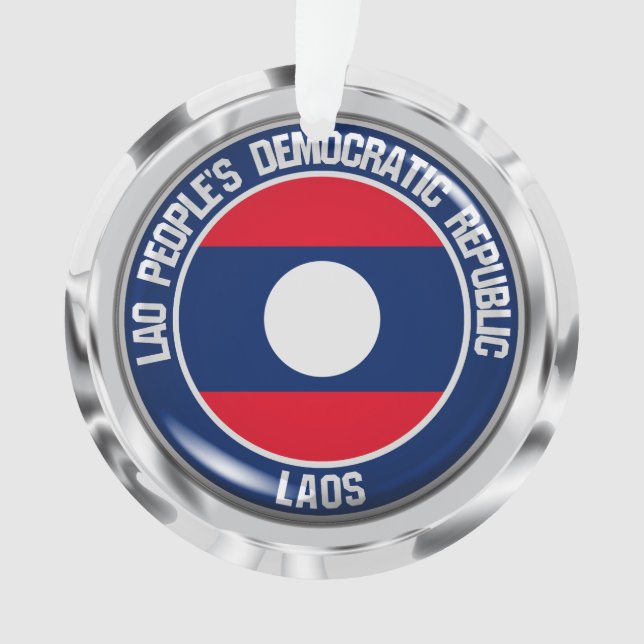 Laos Round Emblem Ornament (Front)