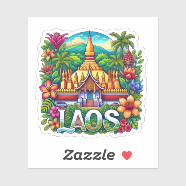 Laos Sticker (Sheet)