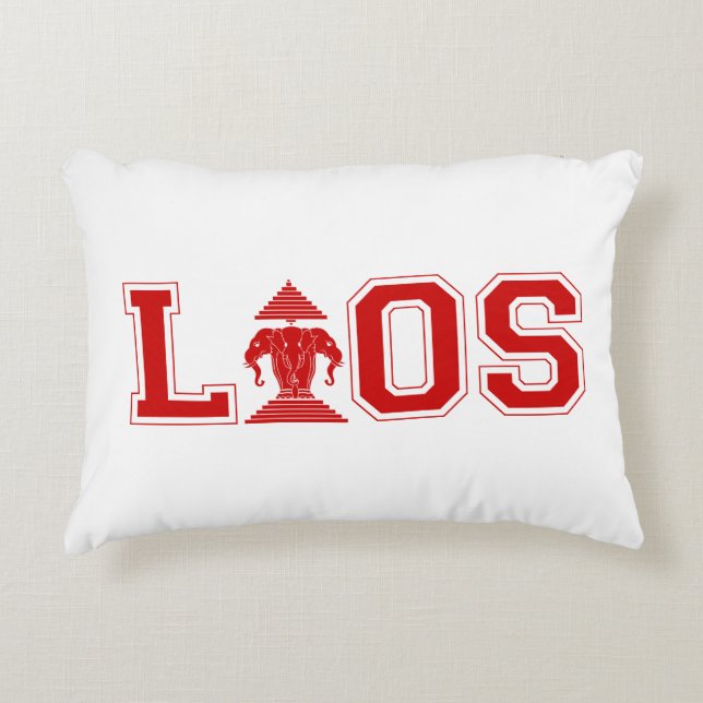 LAOS UNIVERSITY ACCENT PILLOW (Front)