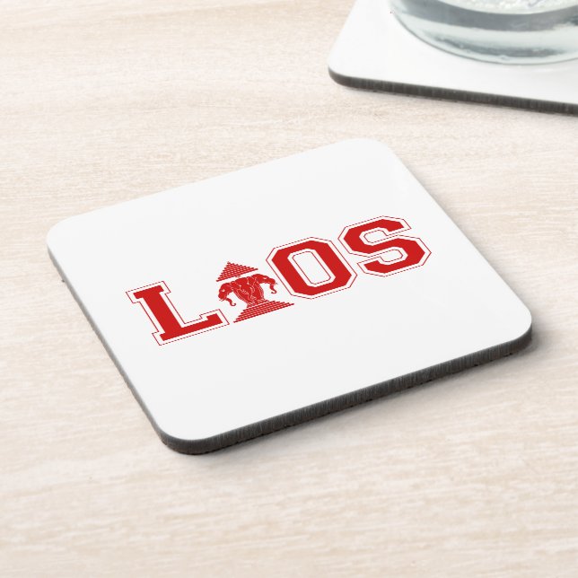 LAOS UNIVERSITY BEVERAGE COASTER (Left Side)