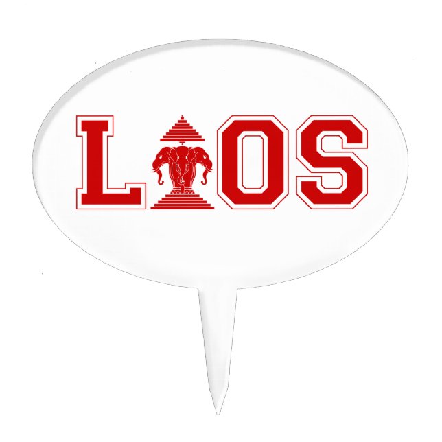 LAOS UNIVERSITY CAKE TOPPER (Front)