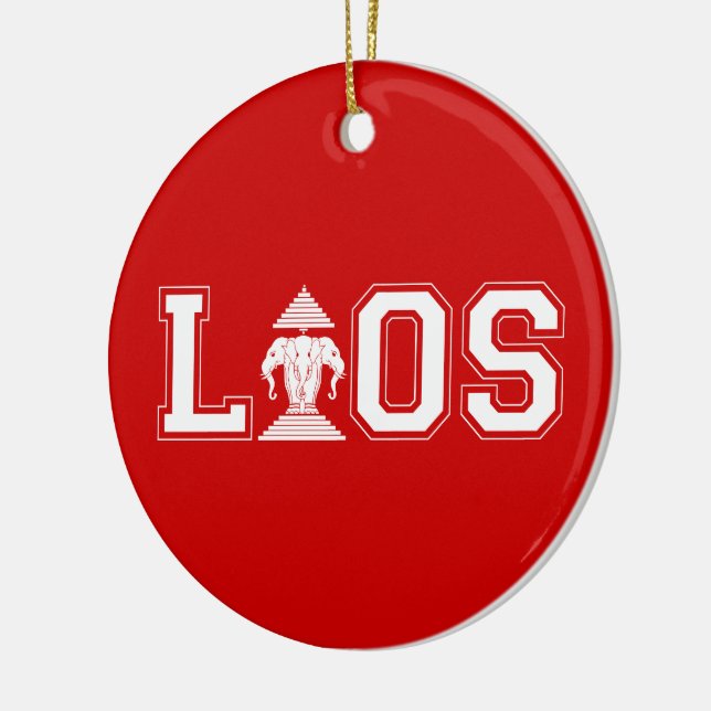 LAOS UNIVERSITY CERAMIC ORNAMENT (Left)