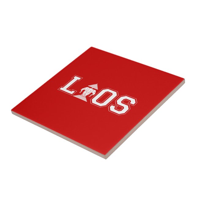 LAOS UNIVERSITY CERAMIC TILE (Side)