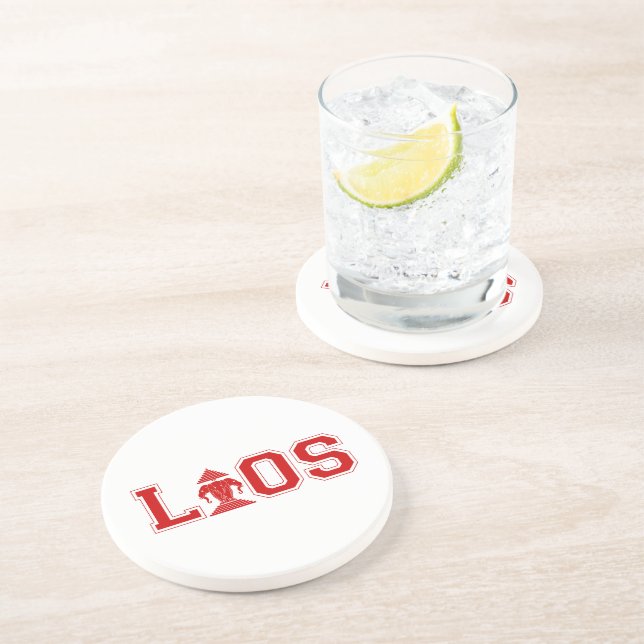 LAOS UNIVERSITY DRINK COASTER (Side)