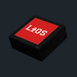 LAOS UNIVERSITY GIFT BOX<br><div class="desc">L A O S ---- Southeast Asian Lao / Laos / Laotian Pride.</div>