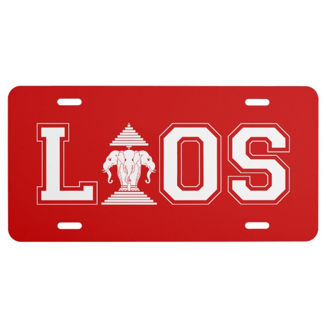LAOS UNIVERSITY LICENSE PLATE (Front)