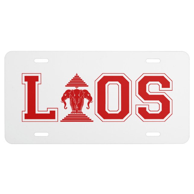 LAOS UNIVERSITY LICENSE PLATE (Front)