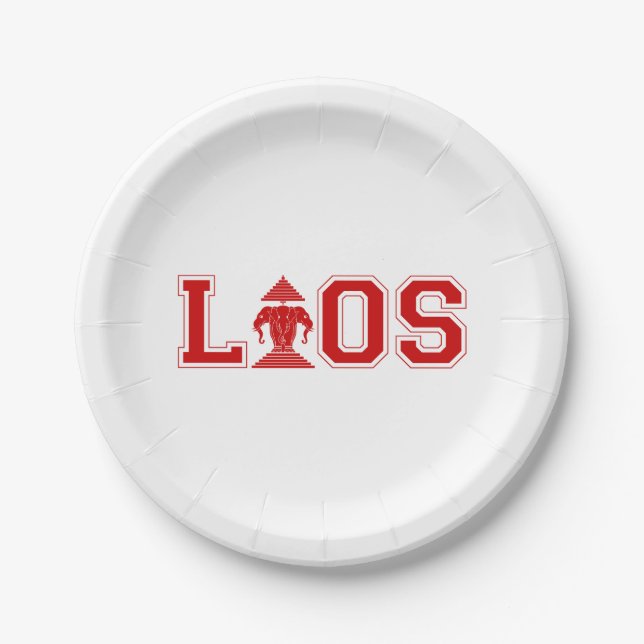 LAOS UNIVERSITY PAPER PLATES (Front)
