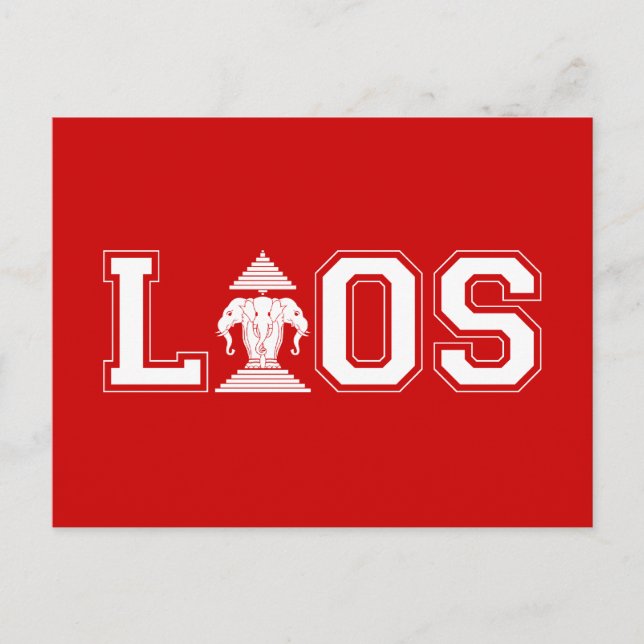 LAOS UNIVERSITY POSTCARD (Front)