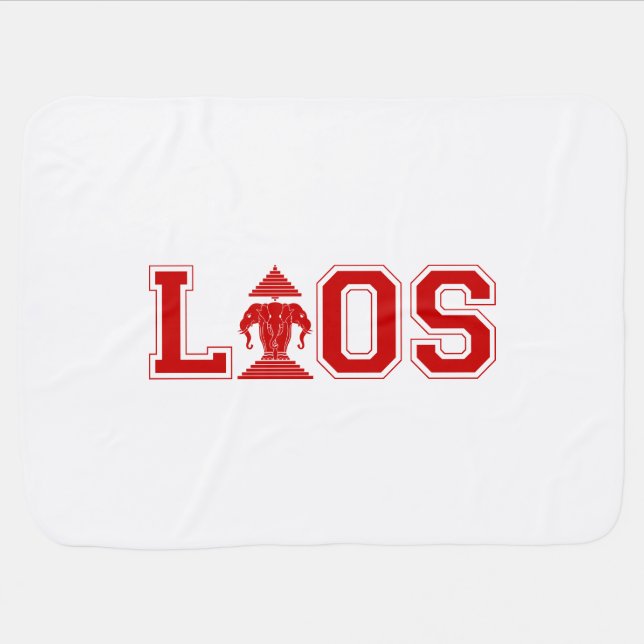 LAOS UNIVERSITY RECEIVING BLANKET (Horizontal)