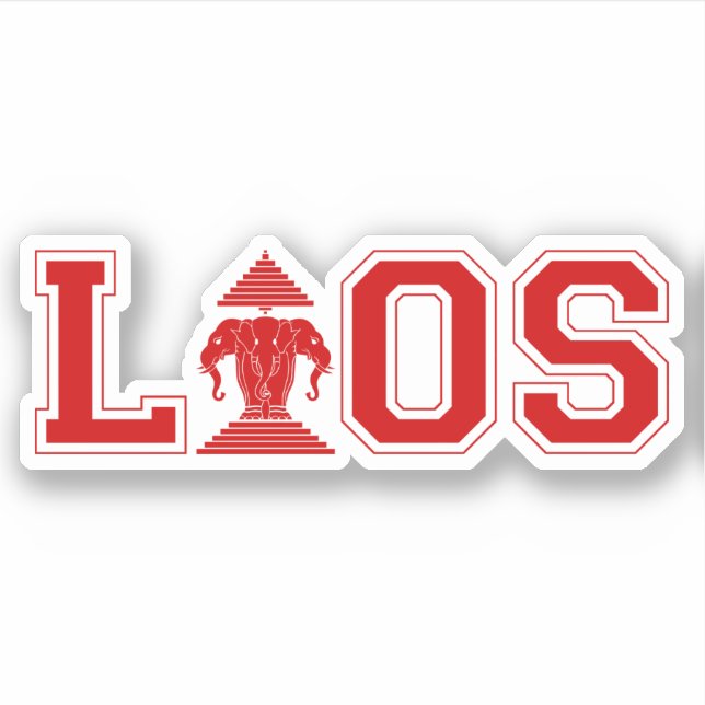 LAOS UNIVERSITY STICKER (Front)