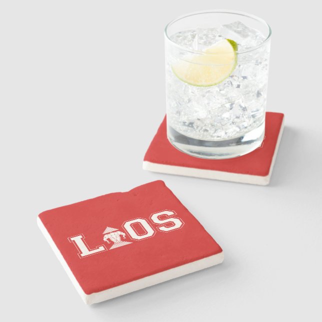 LAOS UNIVERSITY STONE COASTER (Side)