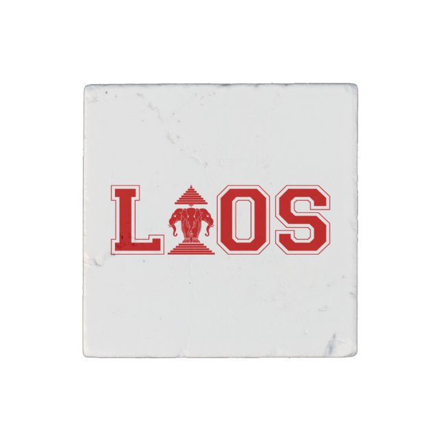 LAOS UNIVERSITY STONE MAGNET (Front)
