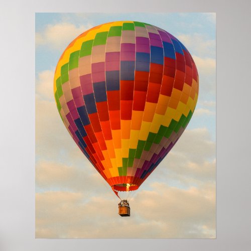 Laos Vang Vieng Hot air balloon Poster