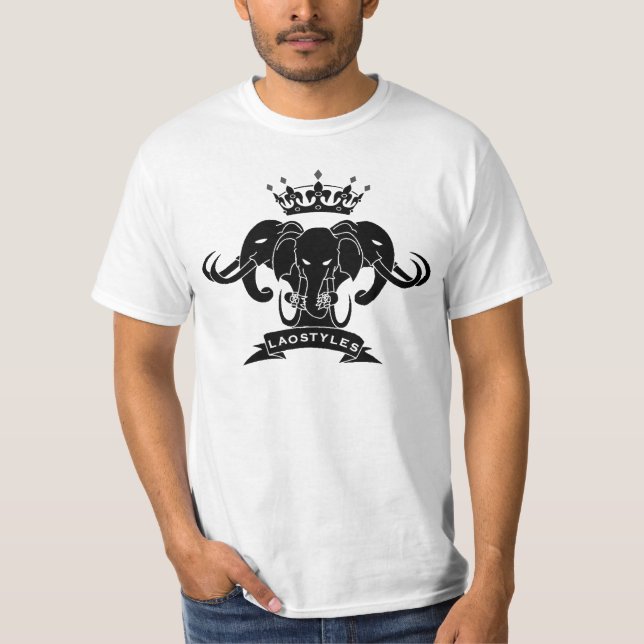 LaoStyles Black T-Shirt (Front)