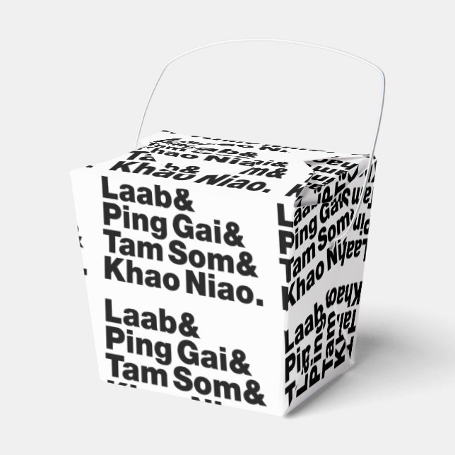 Laotian Street Food Favor Boxes (Front Side)