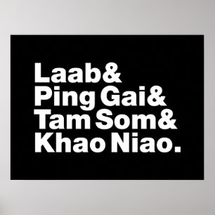 Laotian Street Food Poster