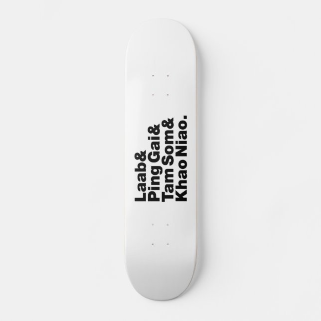 Laotian Street Food Skateboard (Front)