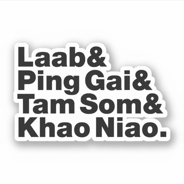 Laotian Street Food Sticker (Front)