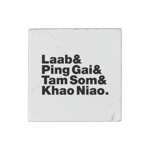 Laotian Street Food Stone Magnet