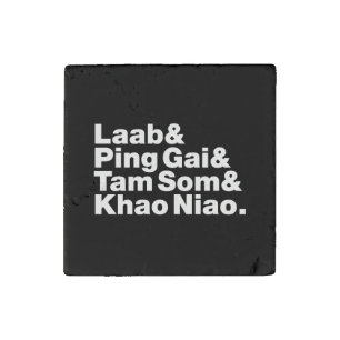 Laotian Street Food Stone Magnet