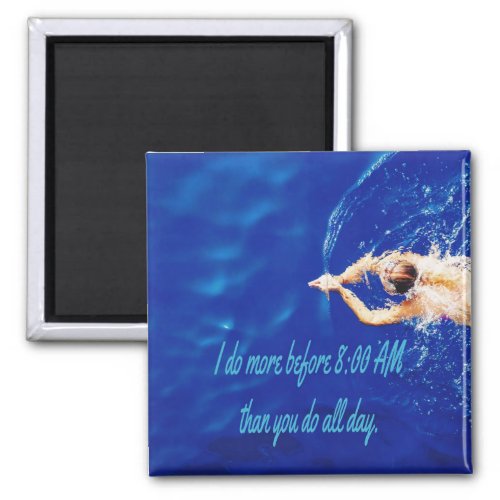 Lap Swimming Swim Team Motivational Inspirational Magnet