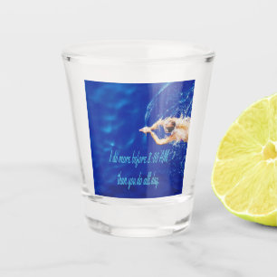 Lap Swimming Swim Team Motivational Inspirational Shot Glass